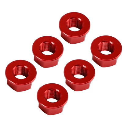 6x Rear Sprocket Nuts M10 x 1 Red for Ducati 1098 1098S 1098R 1198 (2007–2011)
