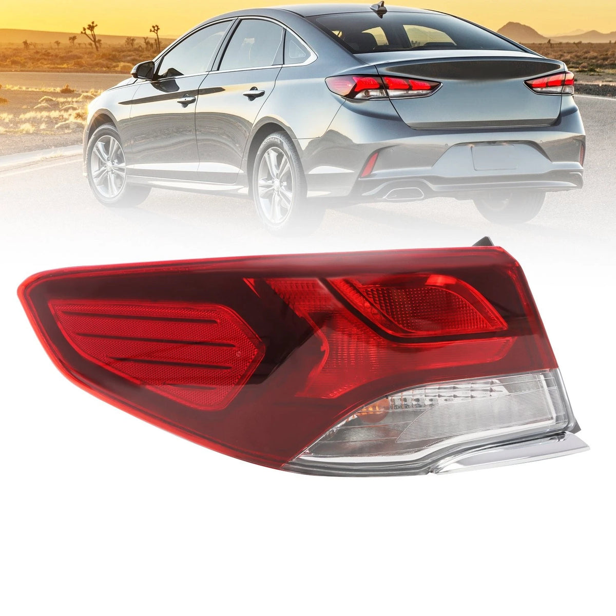 Tail Light for Hyundai Sonata (2018–2019) - 92401C2500, HY2804153