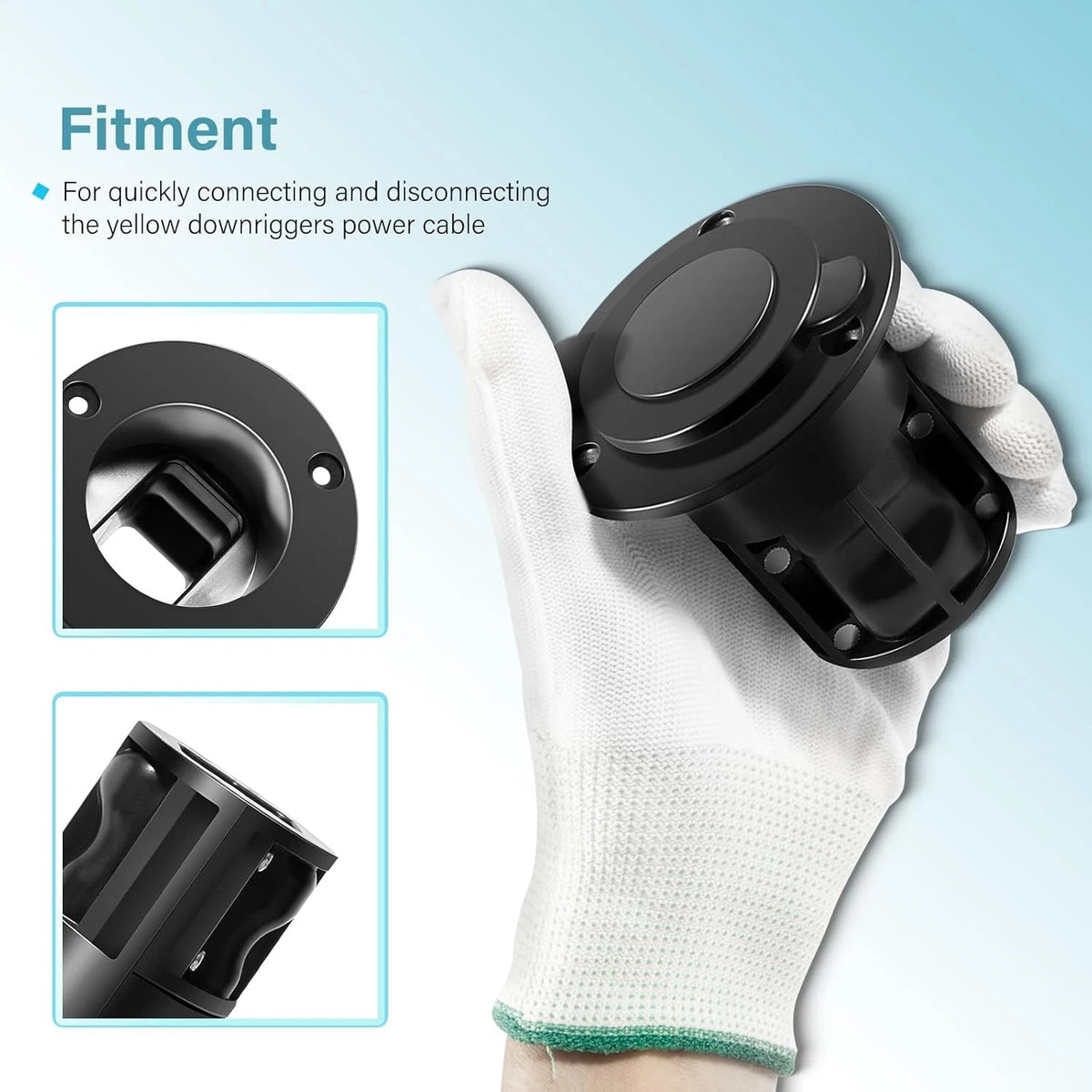 Flush Mount Power Port for Cannon Downriggers (1903012)