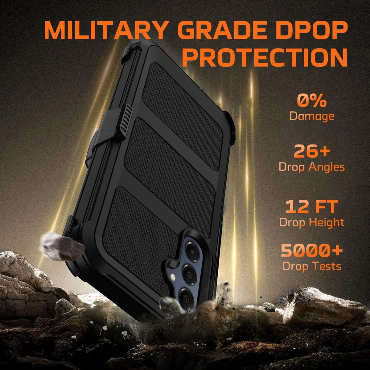 Samsung Galaxy A16 5G Case with Belt Clip Holster