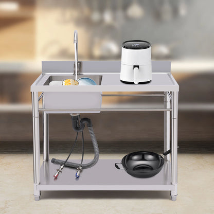 Stainless Steel Utility Sink Faucet for Kitchen Prep Table