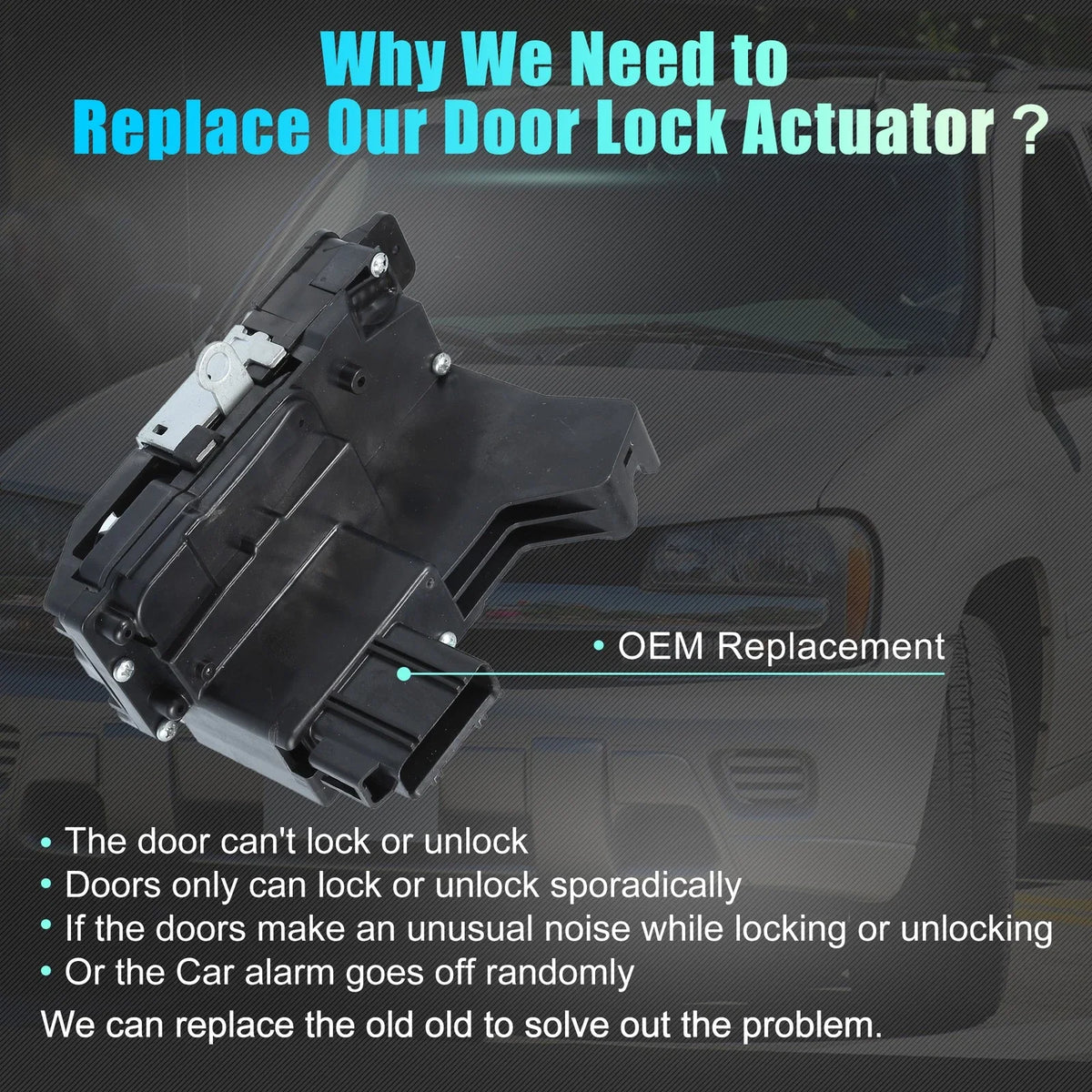 Front Right Power Door Lock Actuator for Ford Escape (2005–2007) YL8Z78219A64CAA