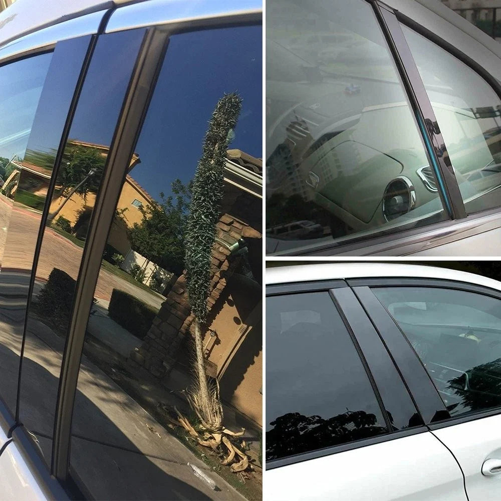 Black Door Posts Pillar Window Trim Kits for Dodge Charger (2006–2021)