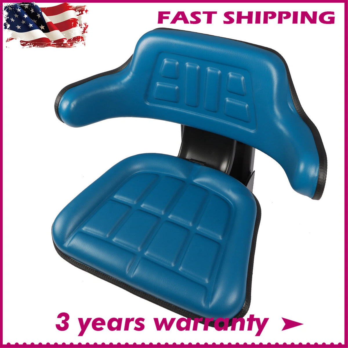 Blue Tractor Suspension Seat for Ford 2000, 2600, 2610, 3000, 4000, 3600, 4600