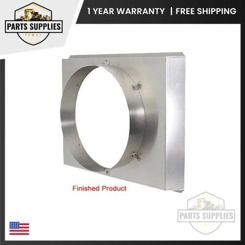 Hurricane Engine Driven Fan Shroud 16 x 26.25 x 2.5 for Race Pros Radiator