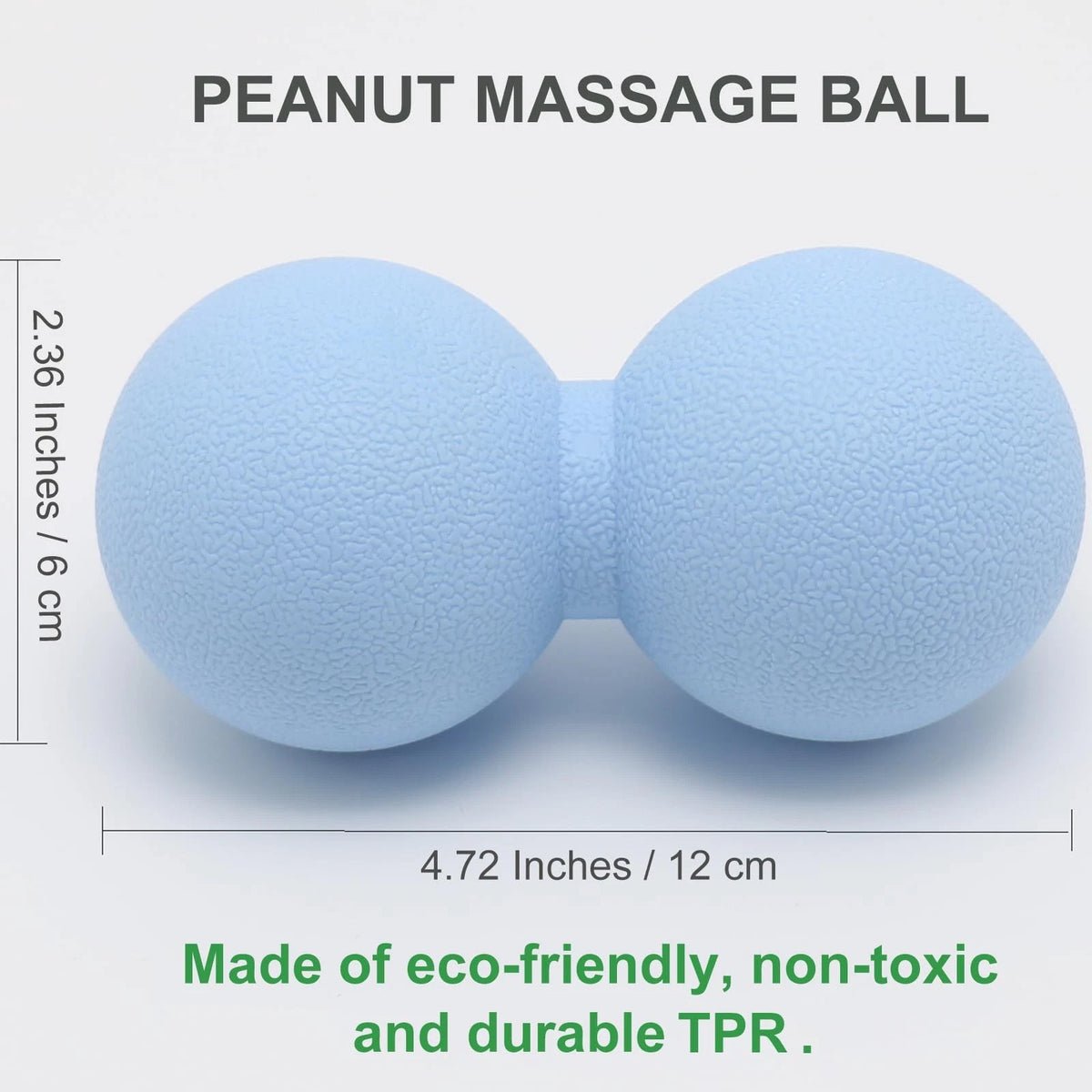 2X Hard Peanut Massage Ball & Double Lacrosse Ball for Deep Tissue Relief
