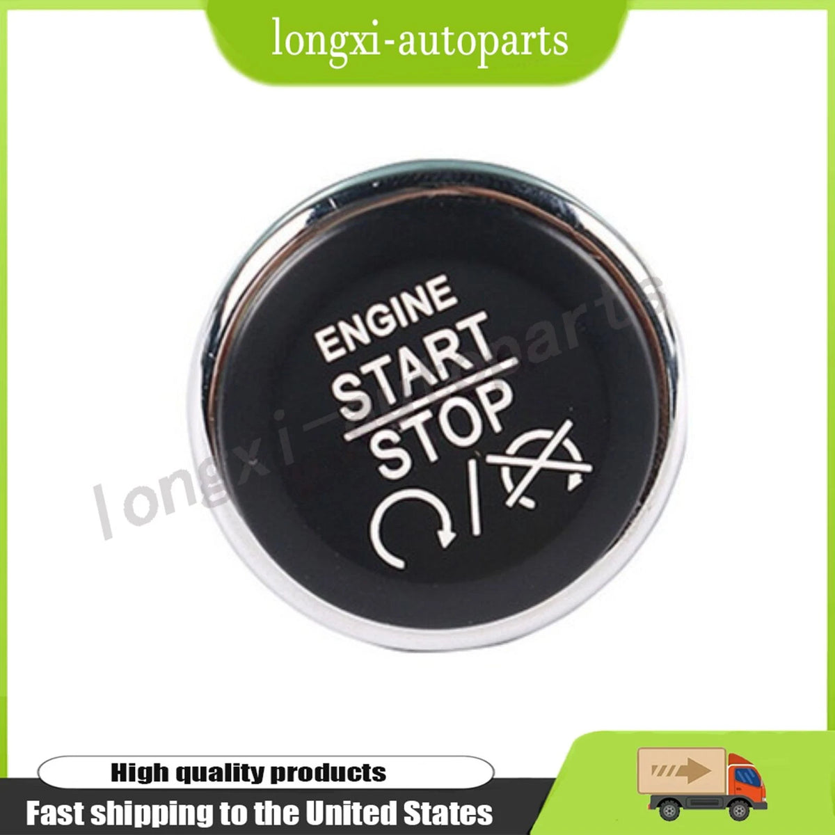Keyless Push Button Start Stop Switch for Jeep Grand Cherokee (2009–2012) 1FU93TRMAB, 1FU931X9AC, 1FU931X9AB