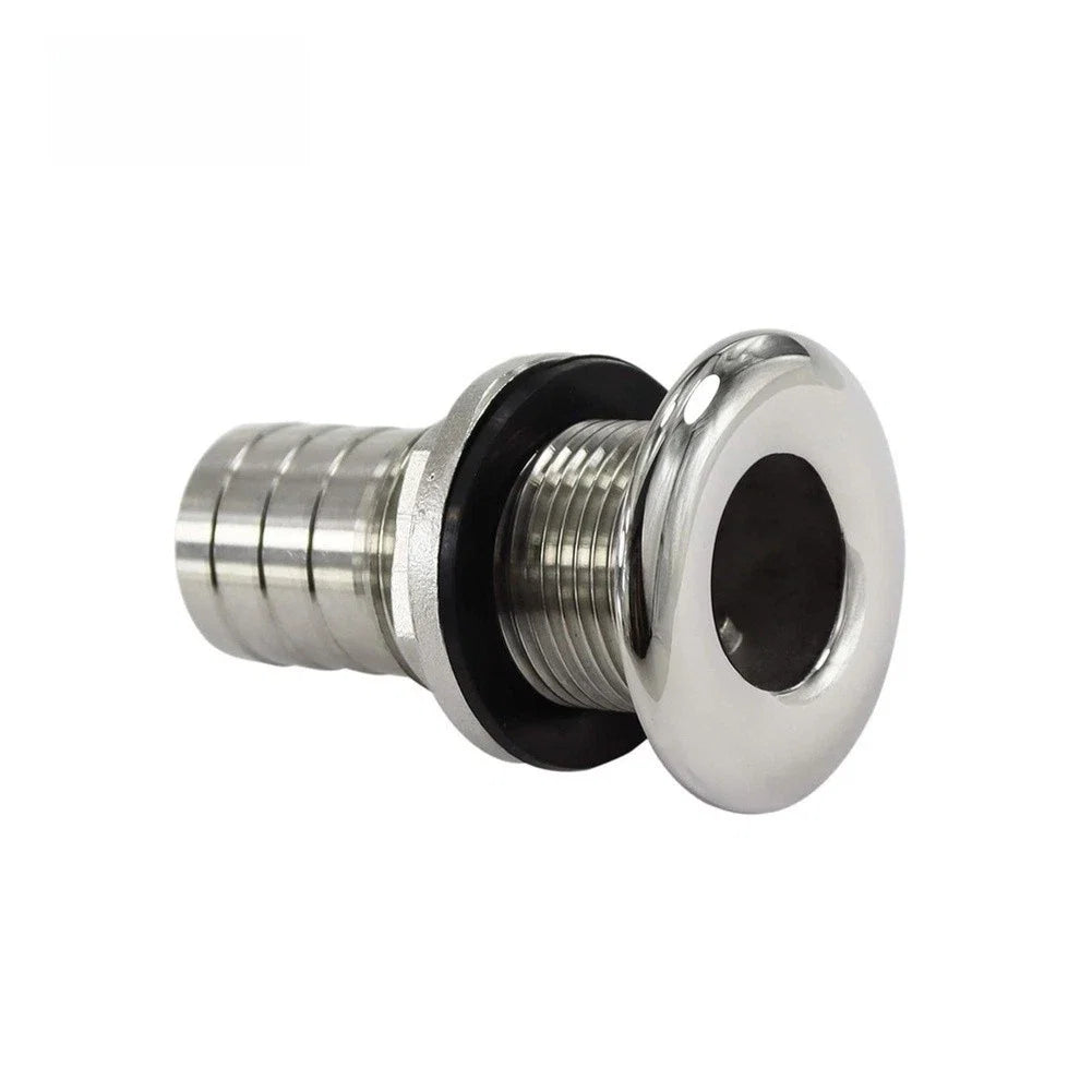 316 Stainless Steel Barbed Half Thread Drain for Marine Applications