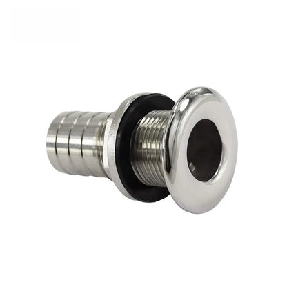 316 Stainless Steel Barbed Half Thread Drain for Marine Applications