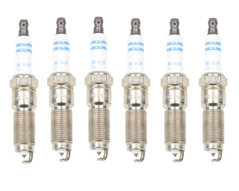 Set of 6 Spark Plugs for Chrysler Dodge Jeep Volkswagen V6 (Bosch Double Platinum)
