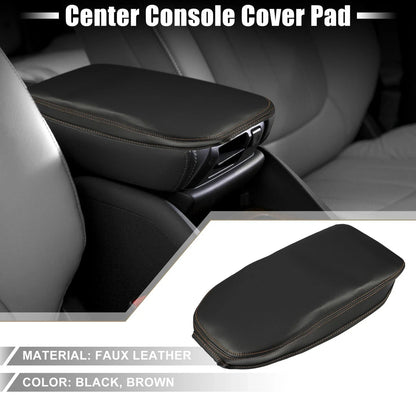 Center Console Armrest Cover for Toyota RAV4 (2019–2022) Black Brown