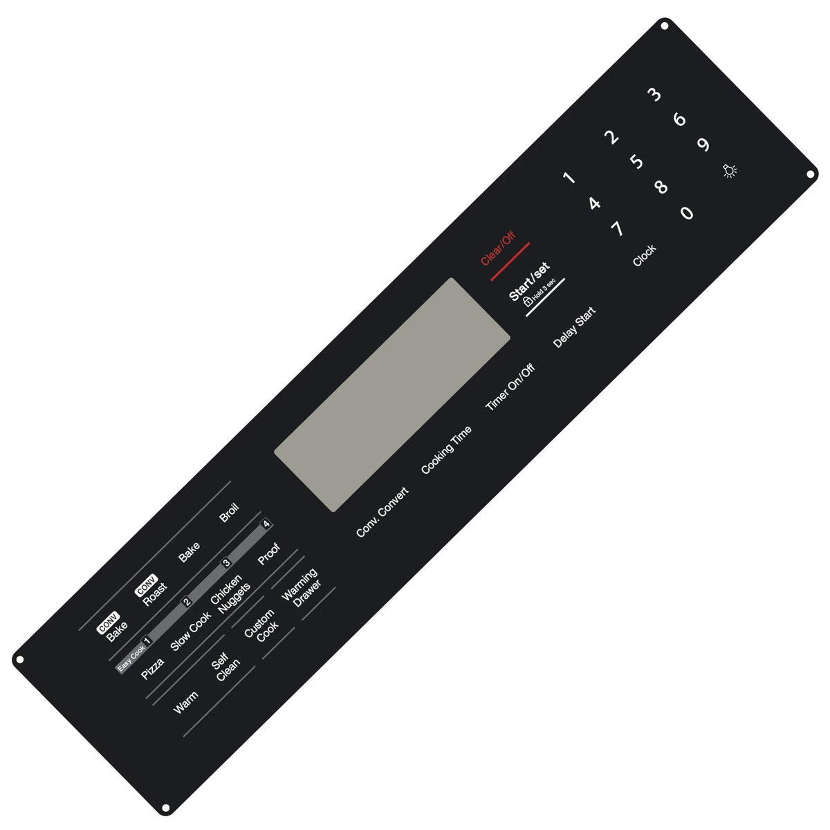 Membrane Switch Touchpad Overlay for Samsung Black (Compatible)