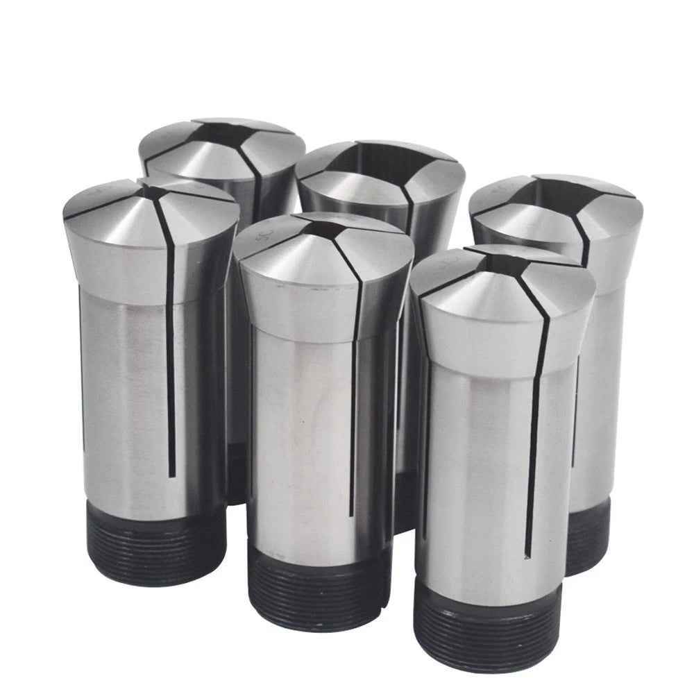 6 Pcs 5C Square Collets Set for Precision Machining (1/4, 5/16, 3/8, 1/2, 5/8, 3/4)