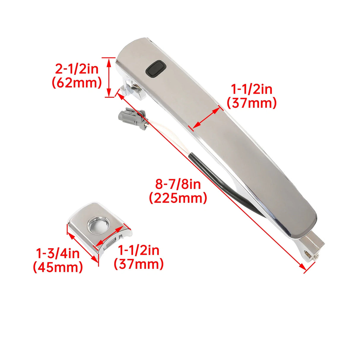 Door Handle for Infiniti FX35 FX45 (2003–2008) Chrome Smart Entry