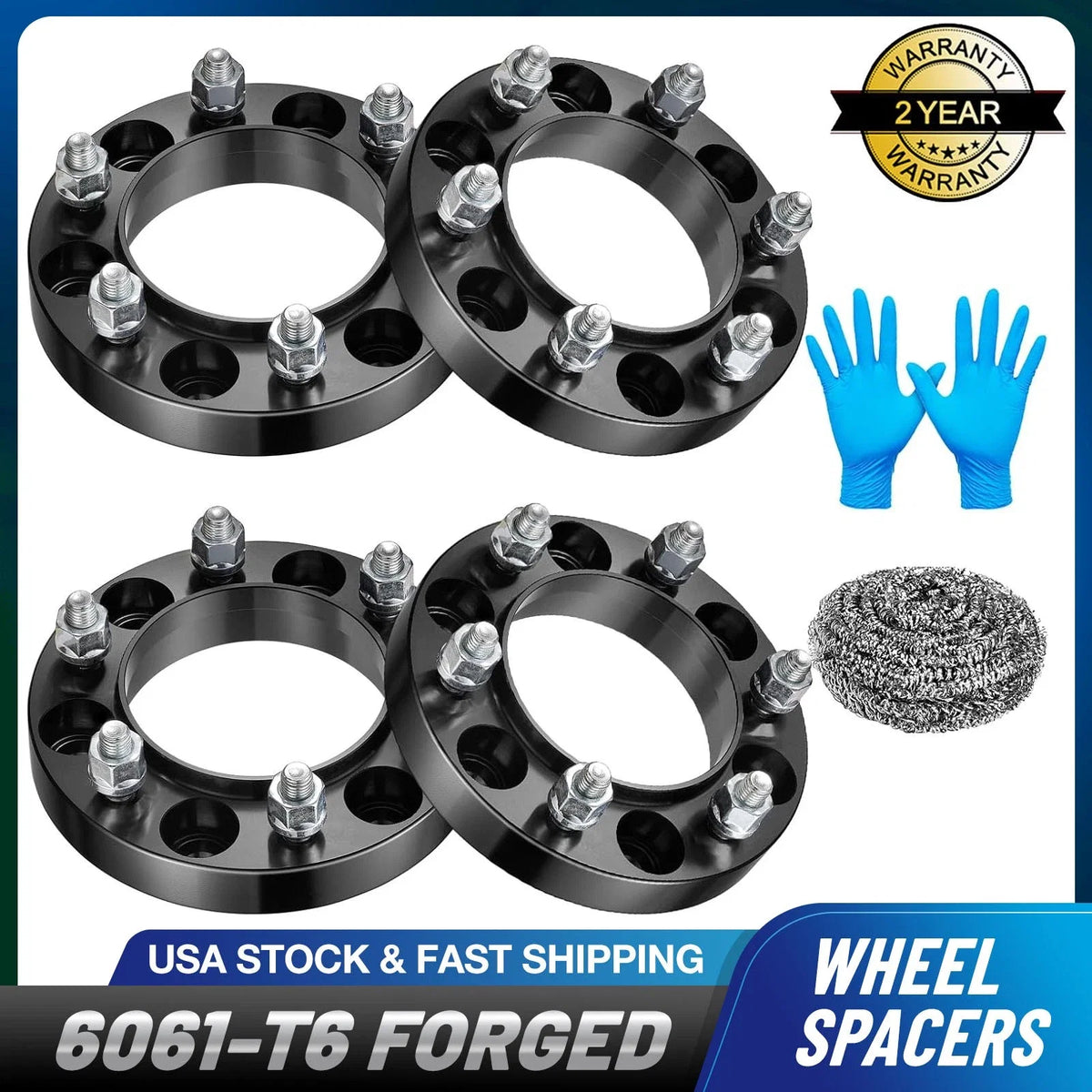 Set of 4 Hubcentric Wheel Spacers 1" 6x5.5 6x139.7 for Lexus GX460 (2010–2022)