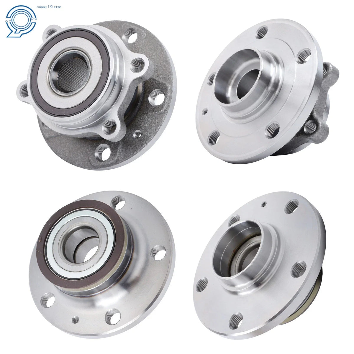 Set of 4 Wheel Bearing & Hub Assembly for VW Tiguan Jetta Passat Eos (FWD)