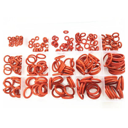 225 Piece O Ring Rubber Kit for Diverse Applications