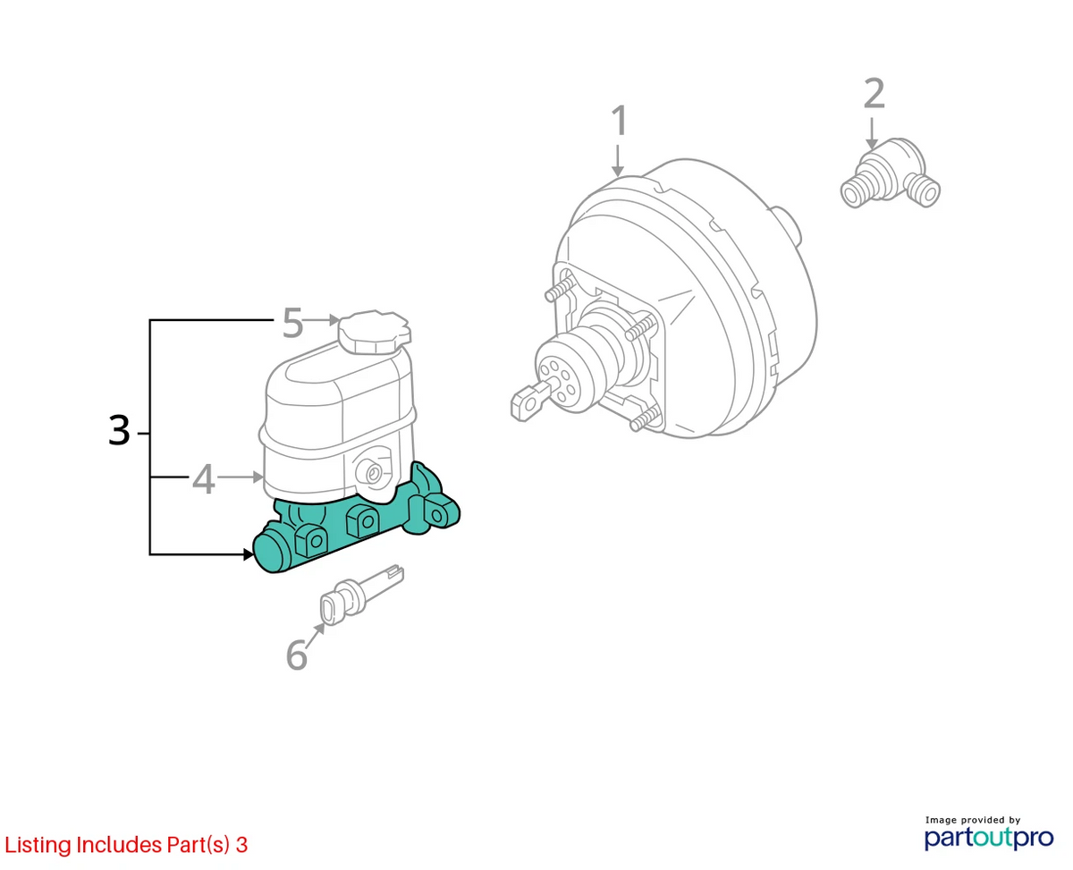 Cylinder Assembly for Oldsmobile Silhouette, Chevrolet Venture (1997–1999) 18023761