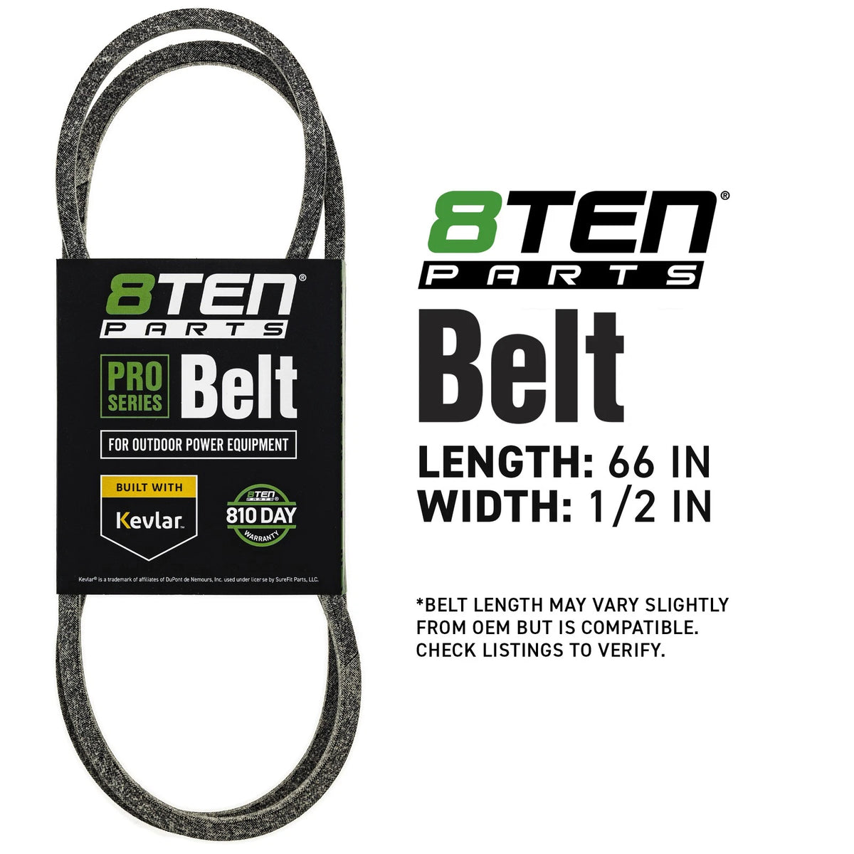 8TEN Kevlar Belt for Cub Cadet 320 (954-3050, 754-3050, 4812)