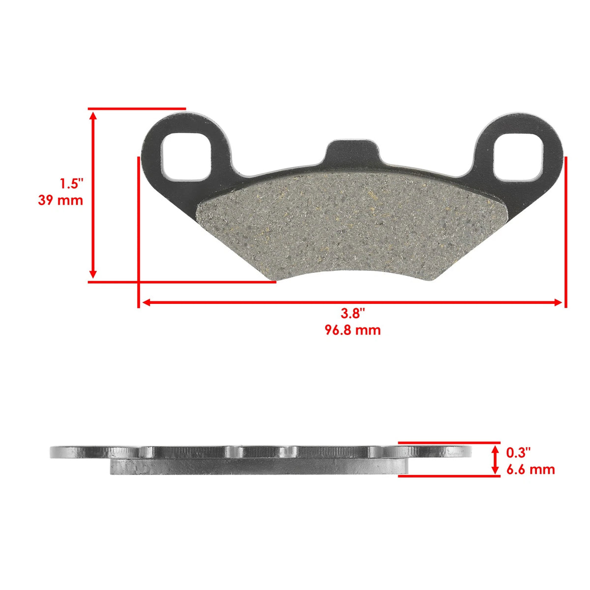 Rear Brake Disc & Pads for Polaris Xpedition 325 425 (2000) DS192 MP116 HD