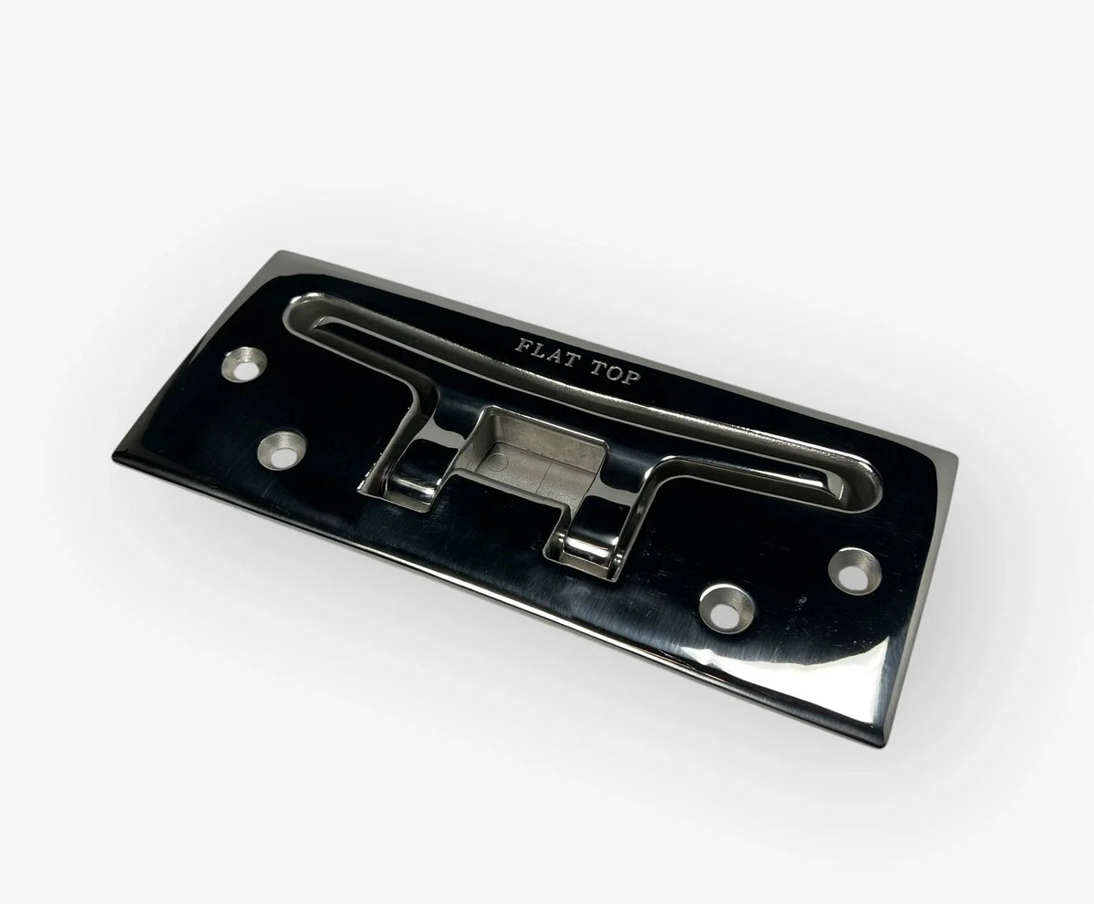 Flat-Top Cleats 10in for - Stainless Steel, Heavy Duty