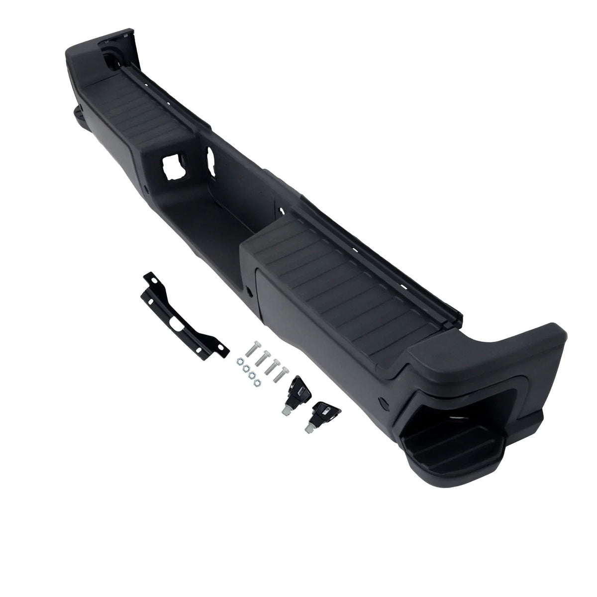 Rear Bumper Cover Face Bar for Ford F250 F350 (2023–2024) - Black, Sensor Holes