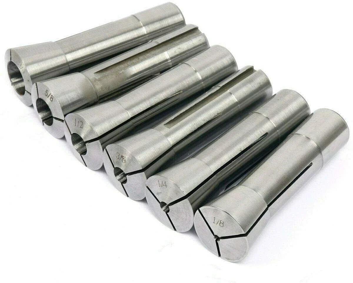 Precision R8 Collet Mill Chuck Holder Tool Set for Bridgeport (1/8"–3/4")