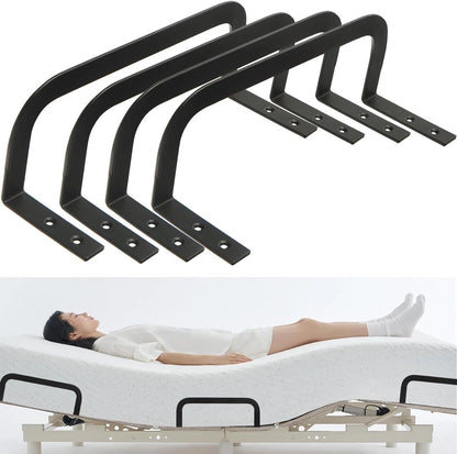 Set of 4 Mattress Retainer Bar Brackets for Preventing Mattress Sliding