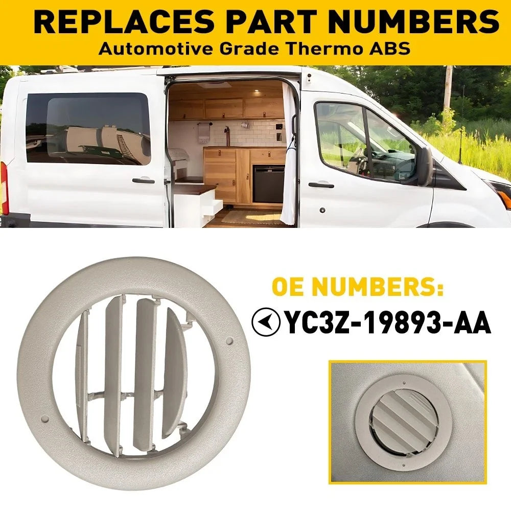 4X Roof AC Air Vent Louvre Grille for Ford Transit (2015–2025)