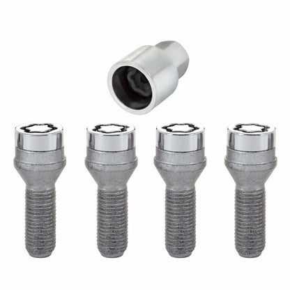 Set of 4 McGard Wheel Lock Bolts for Volvo V70 (2000–2010) TLX-mcg27000-CL360A77, Chrome
