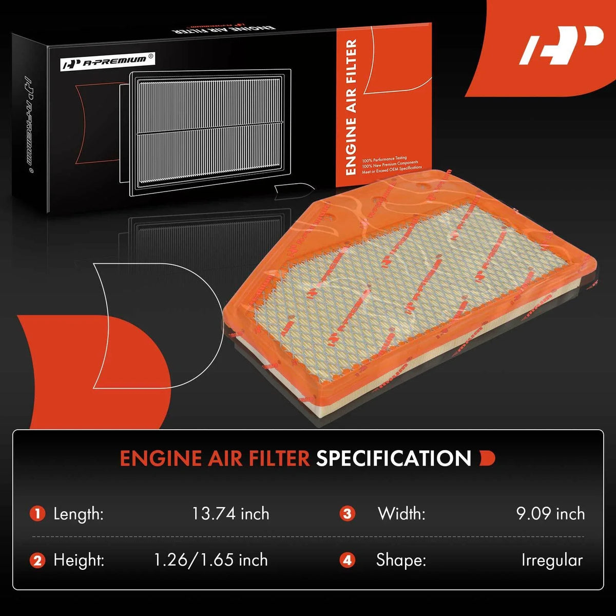 Engine Air Filter for Chevrolet Malibu (2016–2022) Buick Envision (2021–2022)