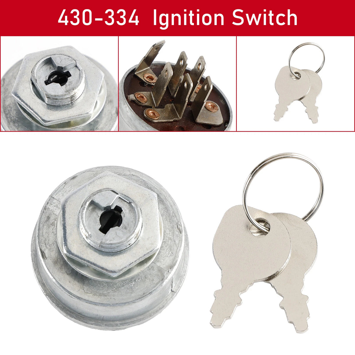 Ignition Starter Switch Keys for Toro Lawn Mower (430-334, 131095, 27-2360)