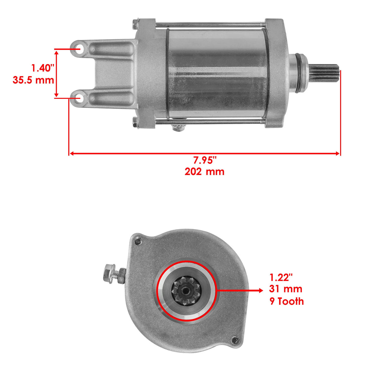 Starter & Drive Relay Solenoid for Polaris Xpedition 425 (2000–2002) 18641AA2002