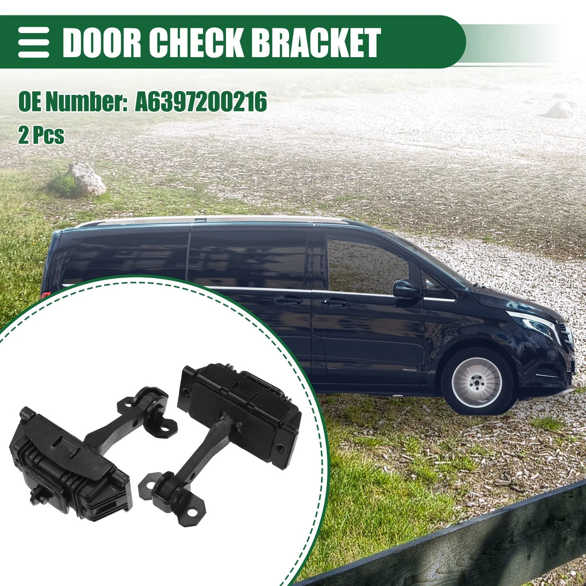 2X Door Check Strap Assembly for Mercedes Benz Vito W639 (2003) No.A6397200216
