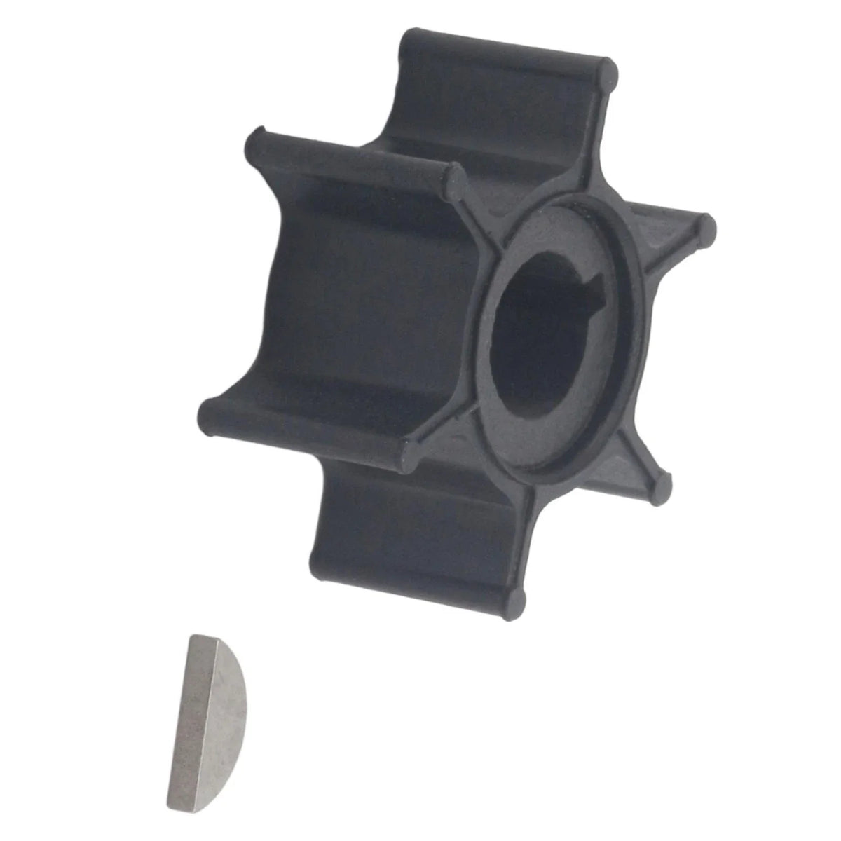 Water Pump Impeller & Key for Yamaha 2-Stroke 6-8 HP Outboard Motor