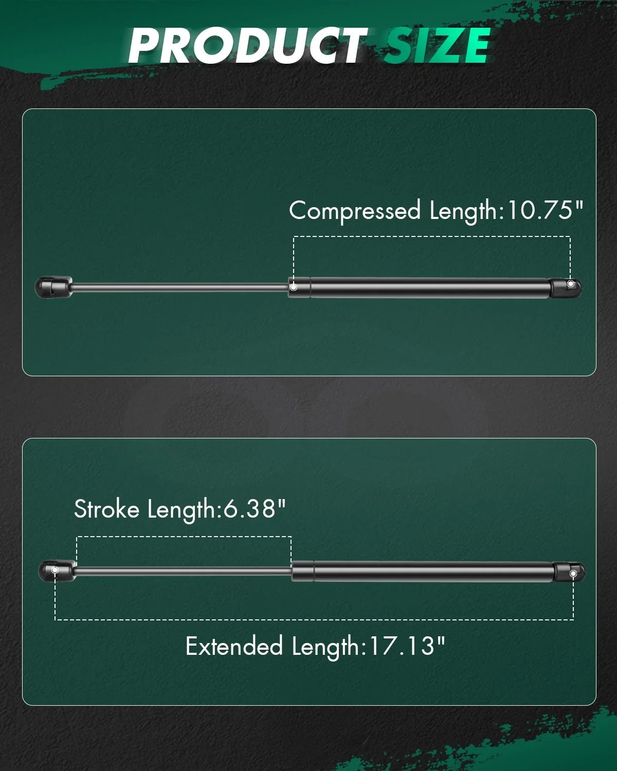 2X Rear Lift Supports Struts Shocks for Specialty Supports C16-06874B (2016–2021)