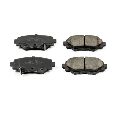 2X Powerstop Brake Pad Set Rear for Mazda 3 Sport (2014–2016) 16-1729, SSCP1729, EHT1729H