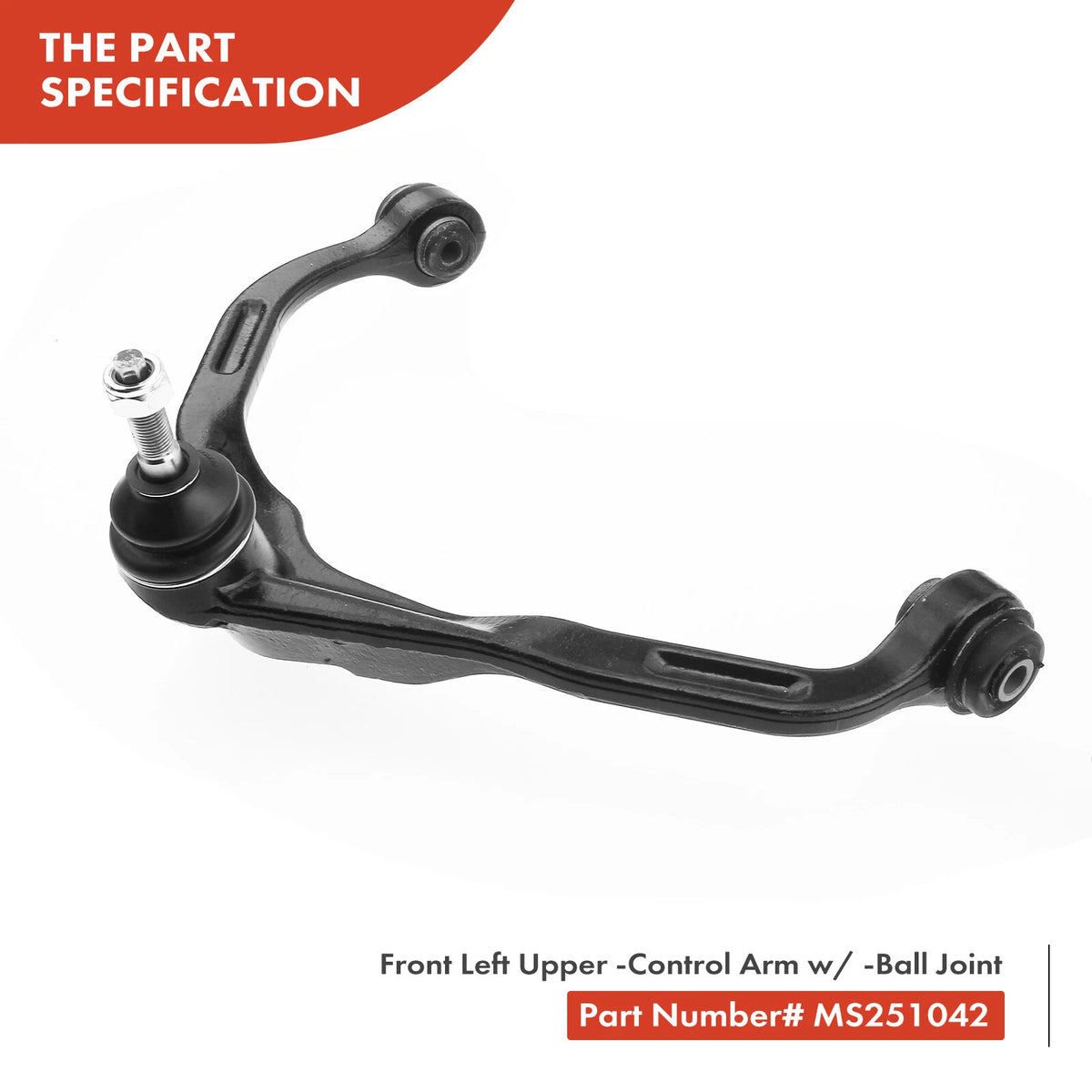 Set of 4 Front Upper Control Arm Ball Joint Sway Bar End Link for Dodge Jeep (52125113AB, 52125113AD, 52125113AE, MS251042, MS251043, K750127)