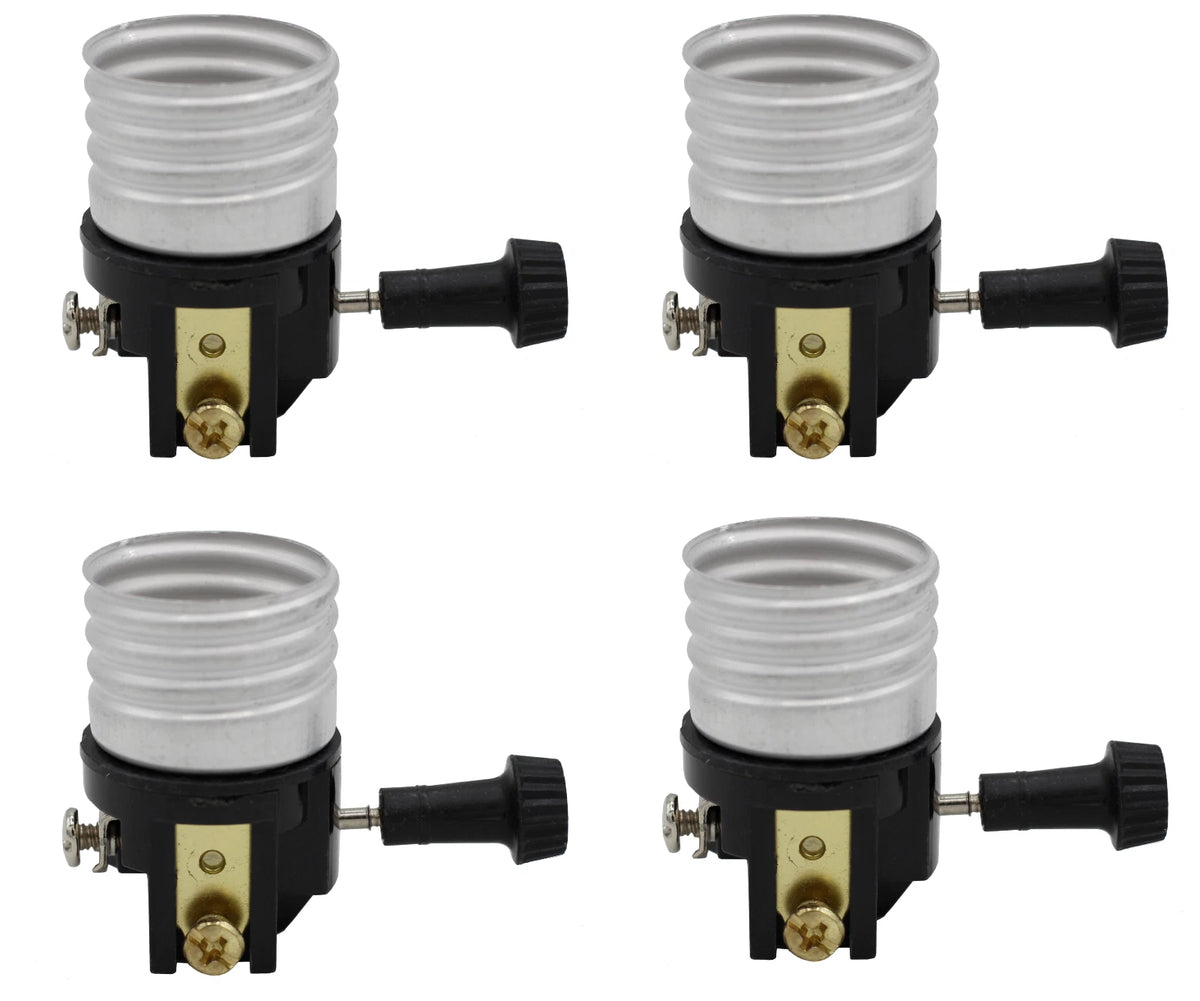 8 Pack 3 Way Socket Replacement for Medium Base Lamps (Interior Only)