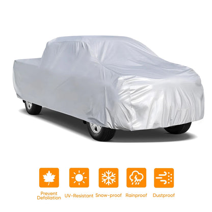 Car Cover for Pickup Truck (Fits Length Up to 210 Inch) Waterproof UV Protector
