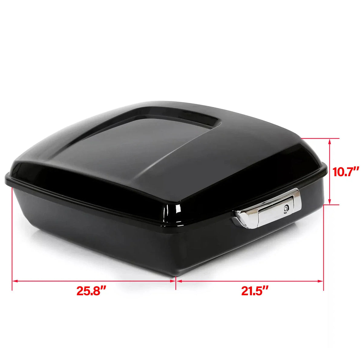Black Chopped Pack Trunk Backrest for Harley Touring Street Road Glide (2014–2026)