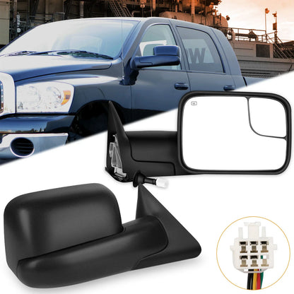 Power Heated Towing Mirrors Pair Set for Dodge Ram (1998–2001)