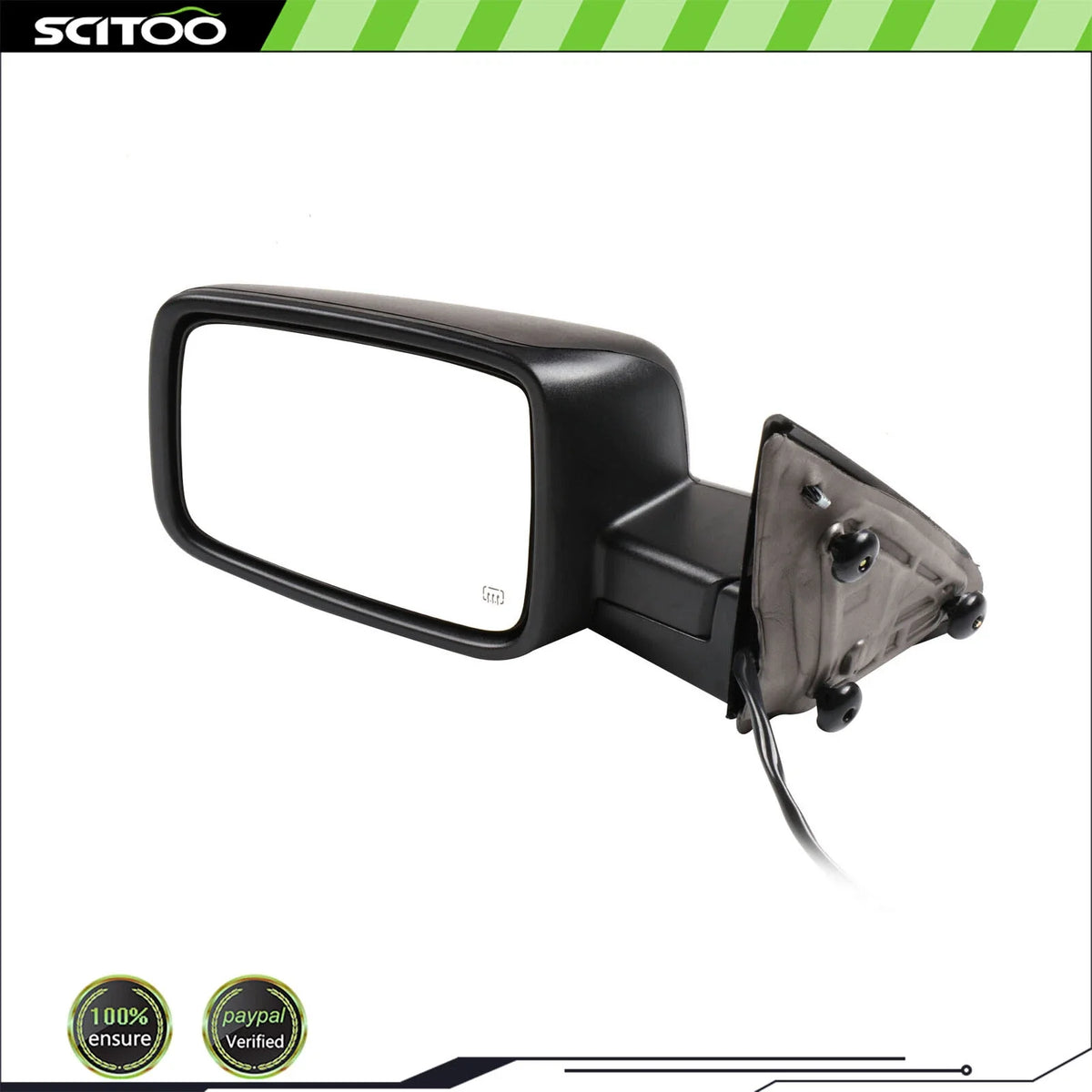 Power Heated Side Mirror for Dodge Ram 1500 2500 3500 (2009–2015) - Black