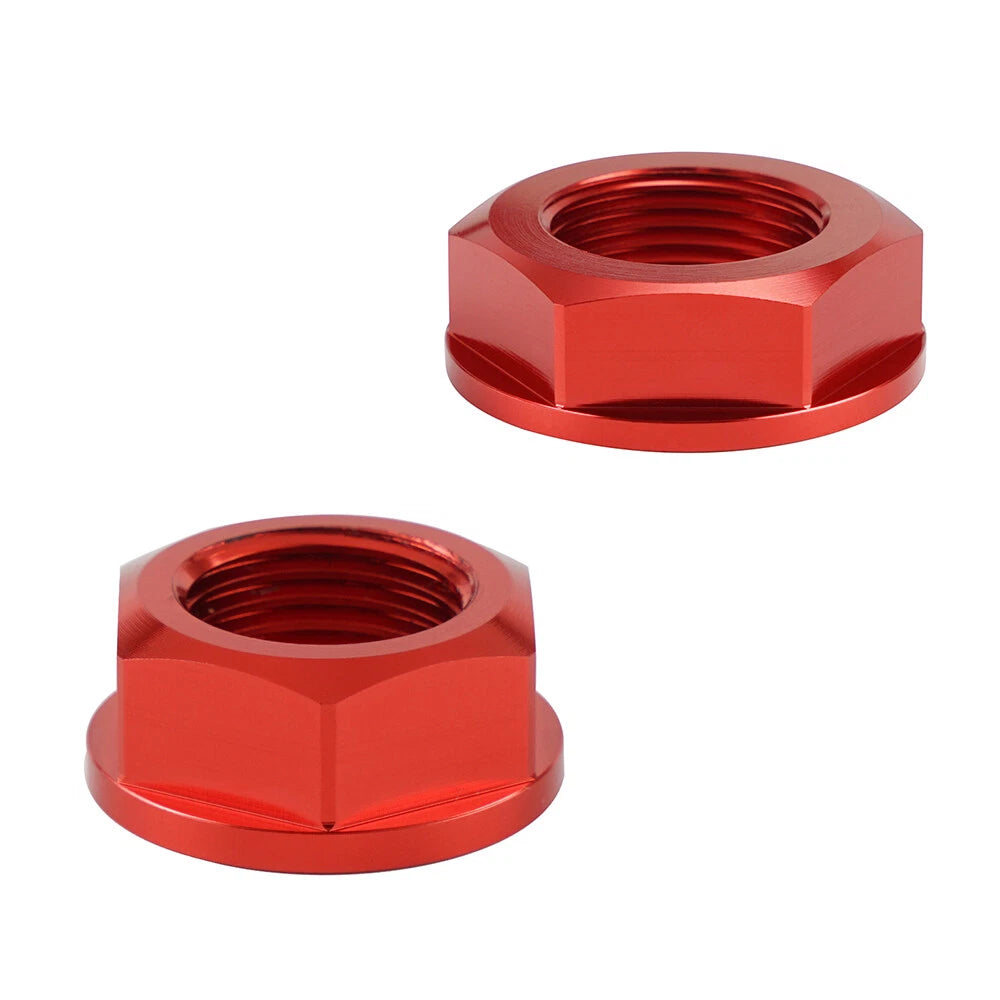 Set of 4 Front Rear Wheel Axle Nuts for Honda CRF250R CRF450R (2004–2021)