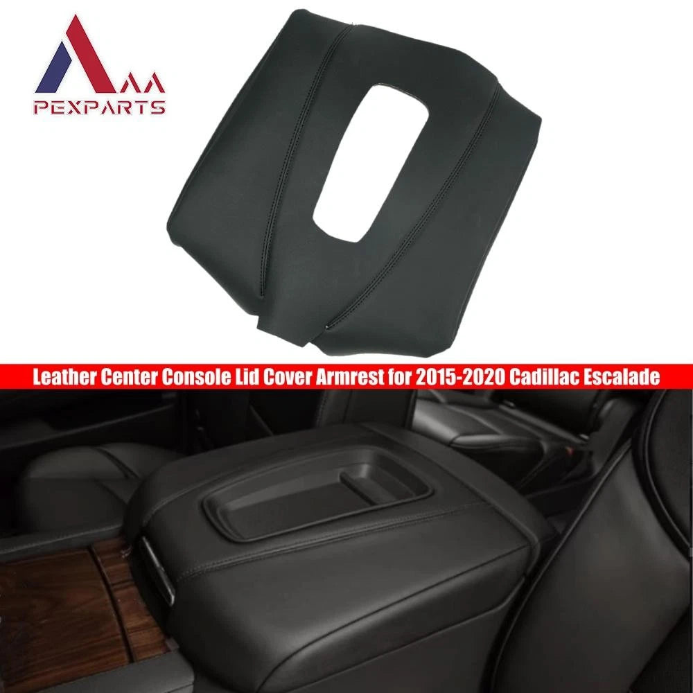 Leather Center Console Lid Cover Armrest for Cadillac Escalade (2015–2020)