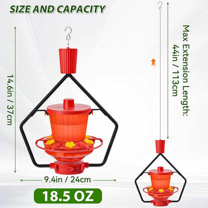 Hummingbird Feeder for Easy Clean & UV Resistant