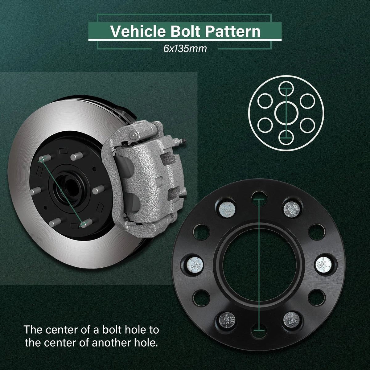 4X 2" Hub Centric Wheel Spacers 6x135 14x1.5 for Ford F150 Expedition (2015–2025)