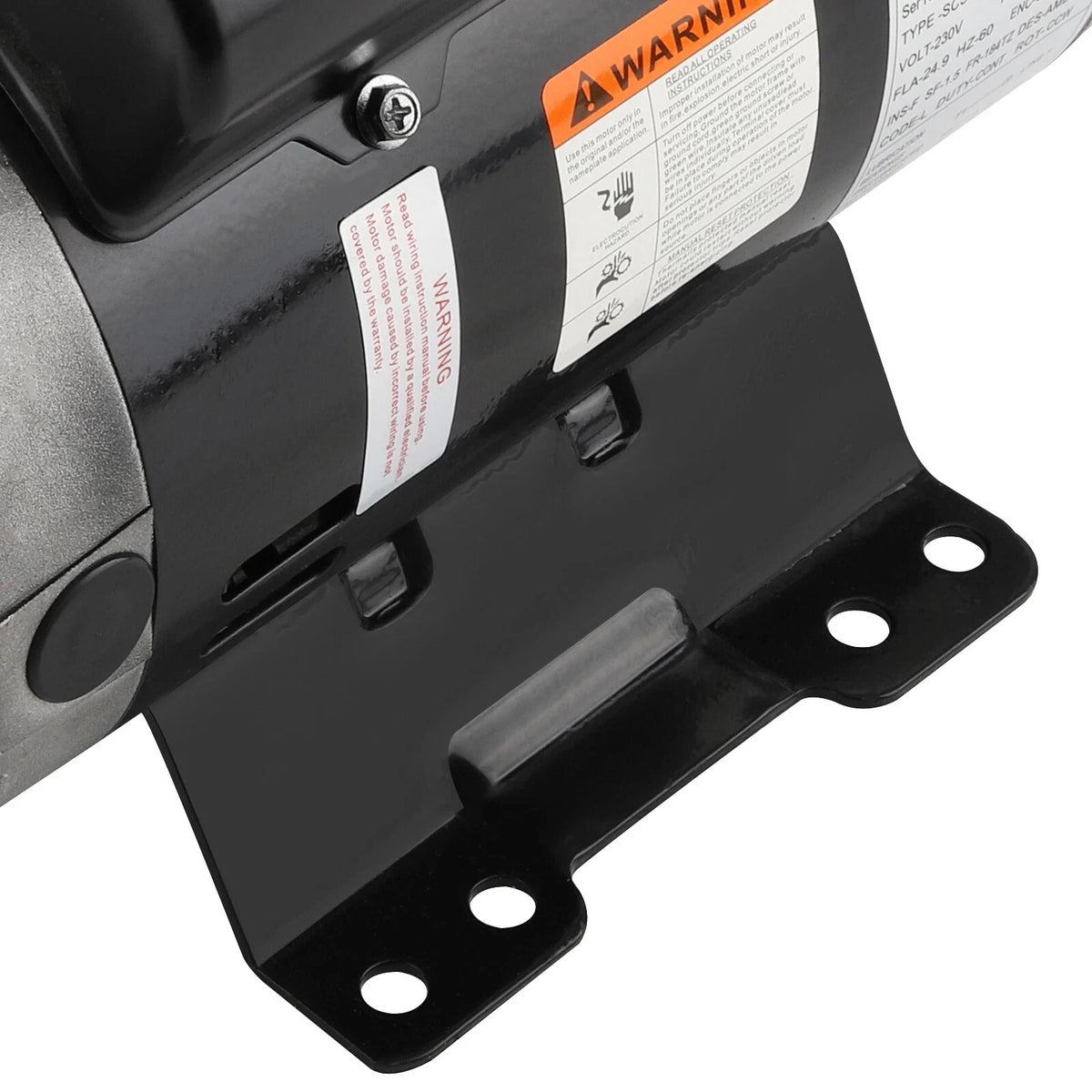 Air Compressor Motor 5HP 3450RPM 184TZ Keyed CCW-SE Single Phase