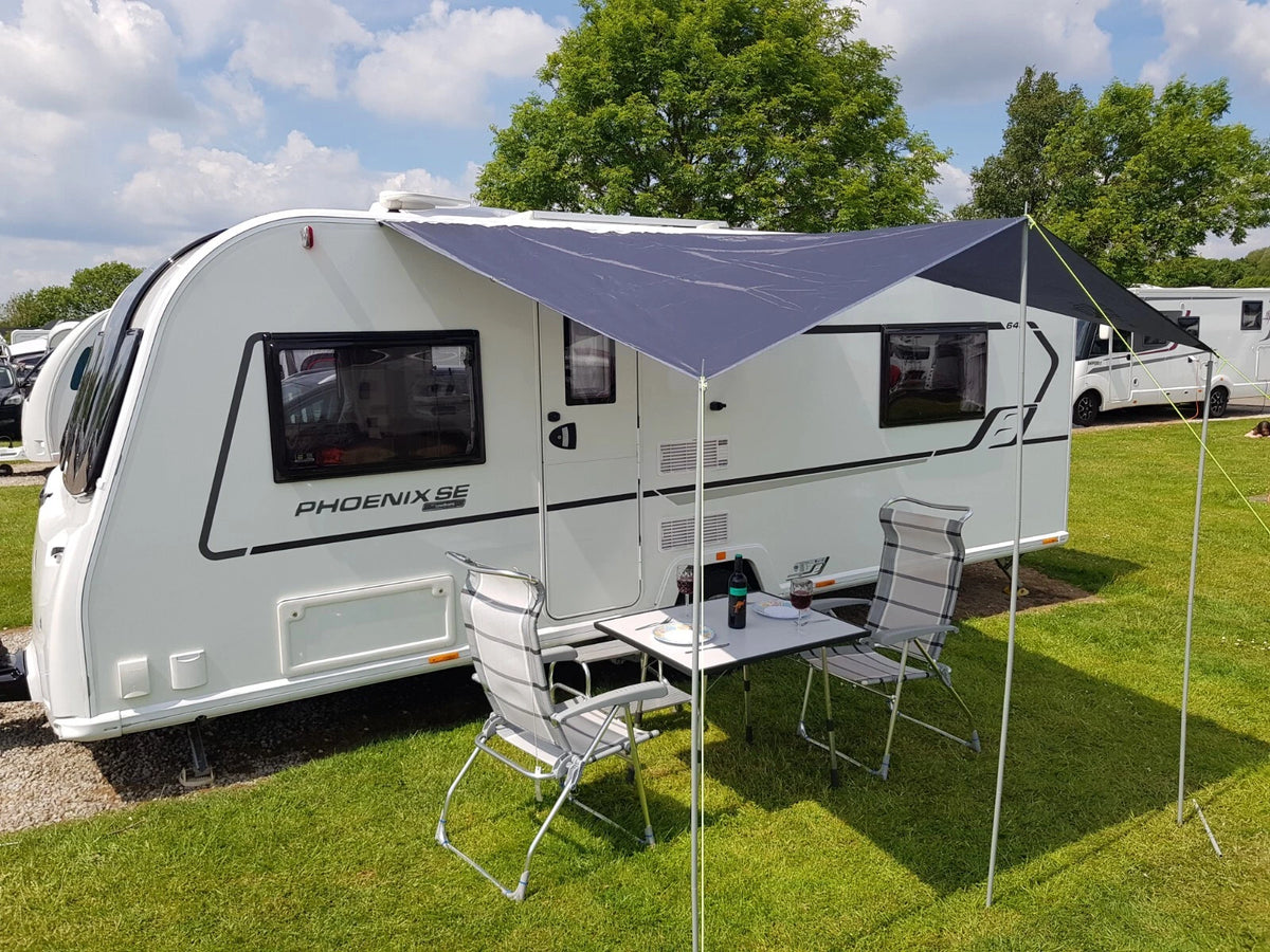 2X Awning Canopy for Caravan Campervan (BLACK)
