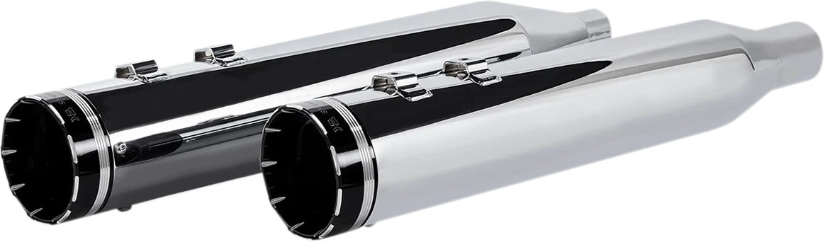 4.5" Slip-On Mufflers for Touring (Chrome, Tracer)